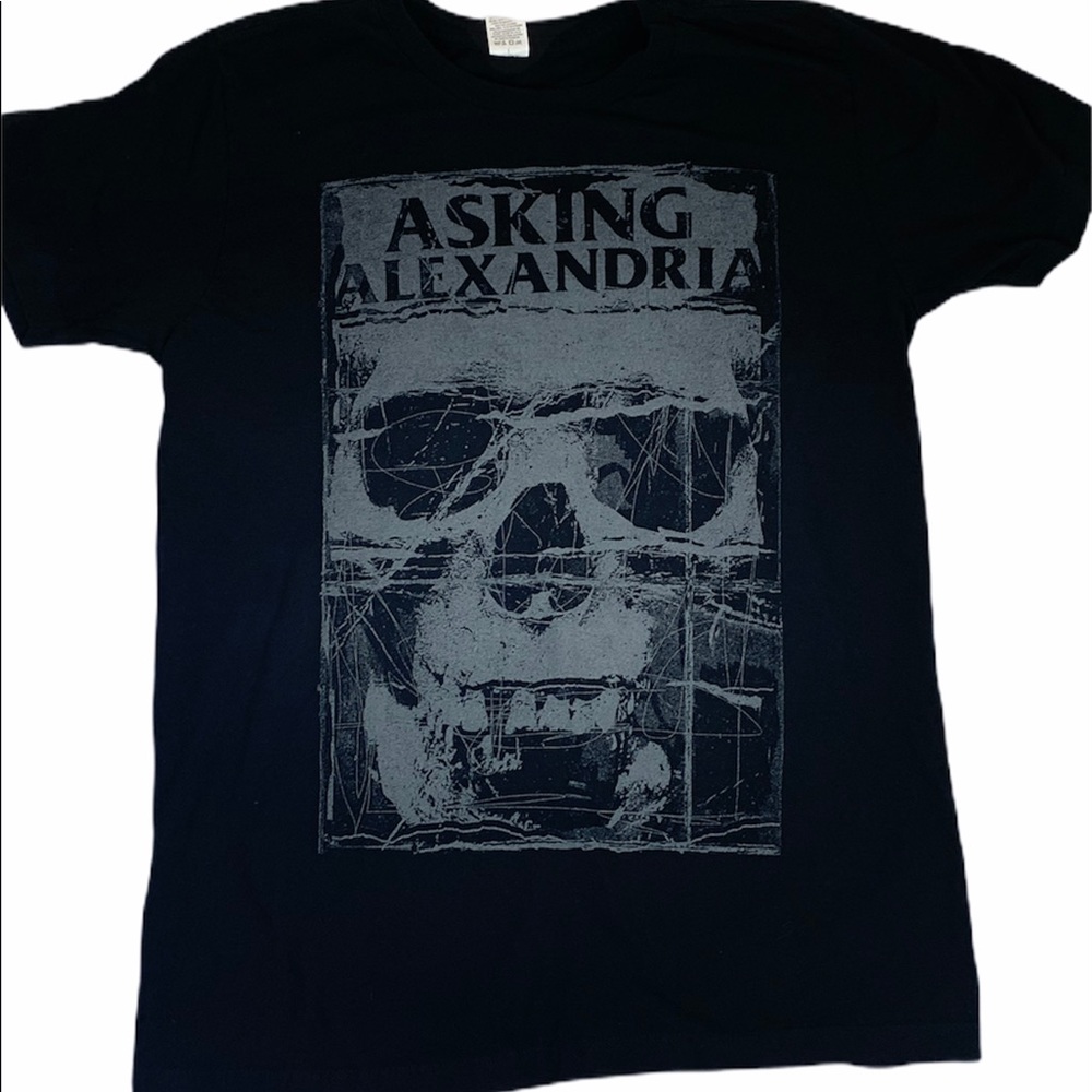Asking Alexandria Skull Band T-Shirt Tour Concert